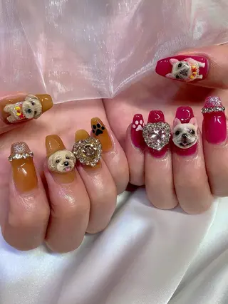 ネイル シェアサロンLei.g(レイジー)所属・3Dアートネイル💗 都築レナのネイルデザイン