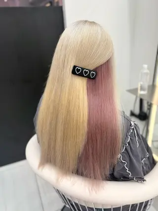 ロング カラー 新宿/韓国ヘア 中明度カラー/かやのヘアスタイル