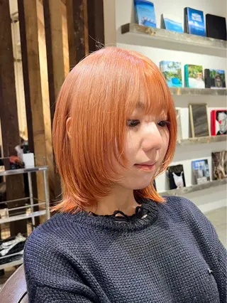 ミディアム カラー FERiCIA所属・ウルフカット/ 今川尚睦のヘアスタイル