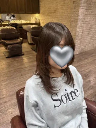 セミロング 中野 まな /elto四条烏丸店のヘアスタイル