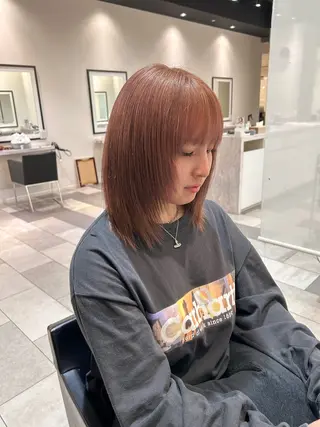 ミディアム 中原 優美のヘアスタイル