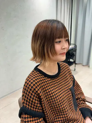 ミディアム 横山 滉のヘアスタイル
