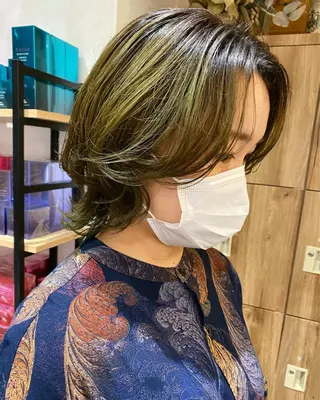 ミディアム カラー ヘアアレンジ パーマ指名No1 /namiのヘアスタイル