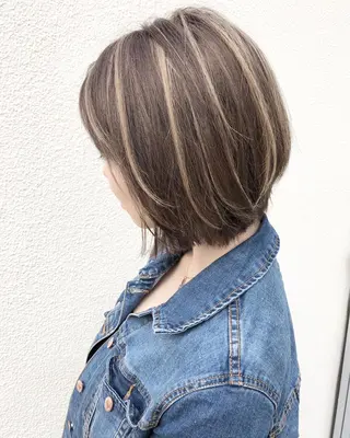 ショート カラー レイヤーカット BLend 渋谷のヘアスタイル