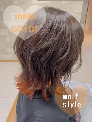 ミディアム カラー 工藤 沙羅のヘアスタイル