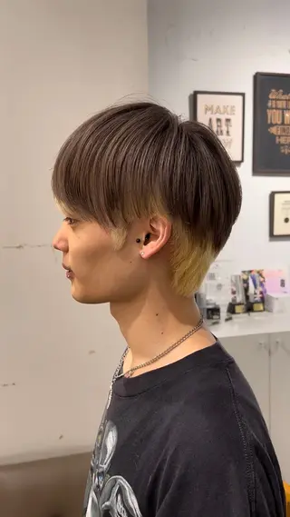 カラー メンズ EARTH AOBADAIのヘアスタイル