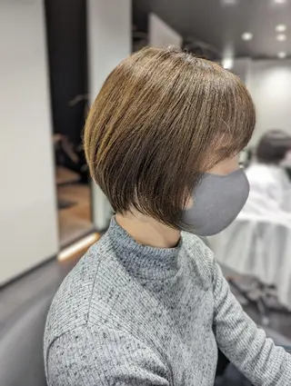 ショート カラー パーマ 久保田 優作のヘアスタイル