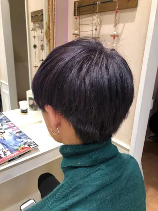 メンズ ツヤ髪カラー💎 佐藤あきのヘアスタイル