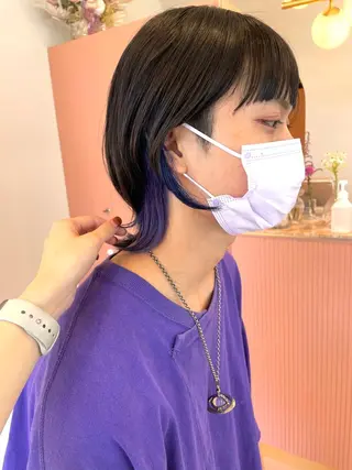 ショート カラー karin/インナー カラー/北名古屋市のヘアスタイル