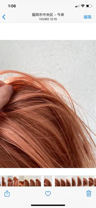 ミディアム カラー ブリーチカラーが人気 onnuのヘアスタイル