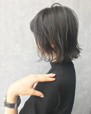 ショート カラー レイヤーカット BLend 渋谷のヘアスタイル