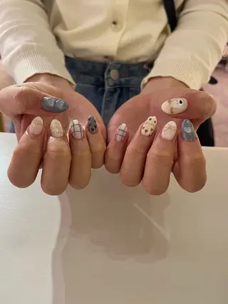 ネイル 0203ムニムサン 💙Harukaのネイルデザイン