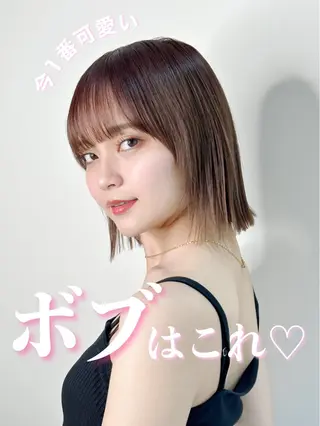 ショート カラー JYUNESU表参道所属・韓国ヘア🇰🇷🎀 透明感カラーのヘアスタイル