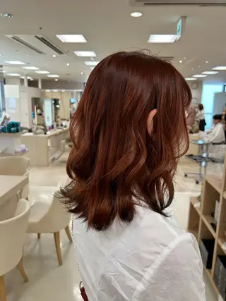 カラー 💜暖色系カラー/ ブリーチカラー💜のヘアスタイル