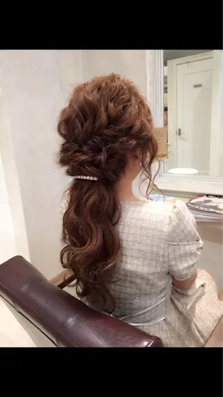 ロング ヘアアレンジ nakahara madokaのヘアスタイル