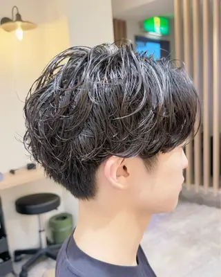 パーマ メンズ 【メンズパーマ】比嘉 啓人のヘアスタイル