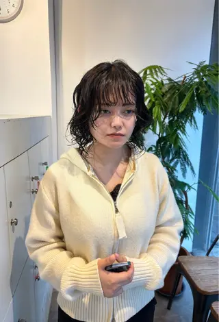 ミディアム パーマ 悩みを解決💫似合せ RENのヘアスタイル