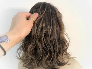 ミディアム カラー 加藤 利基のヘアスタイル