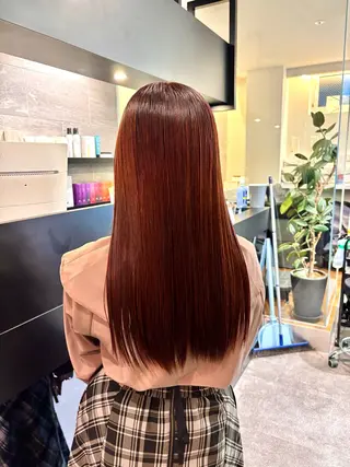 ロング カラー ブリーチなし ダブルカラー/ゆなのヘアスタイル