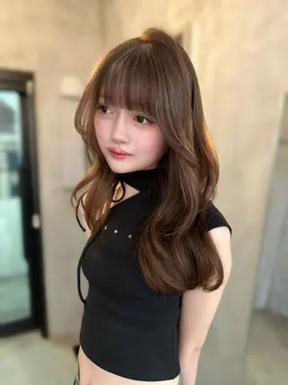 ロング カラー 上野/韓国hair 🤍MOEKA🤍のヘアスタイル