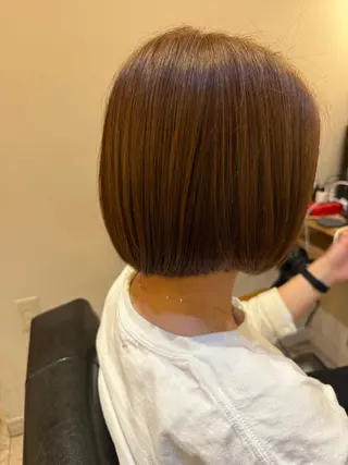 ミディアム 福井 優のヘアスタイル