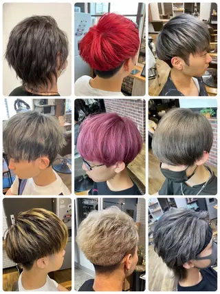 ショート カラー メンズ 佐藤 栄輔のヘアスタイル