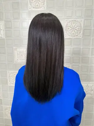 ロング Hinata🌼 カラー、縮毛矯正🎀のヘアスタイル