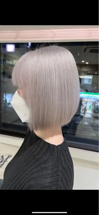 ミディアム 渋谷ハイトーン/ デザインカラー阿部のヘアスタイル