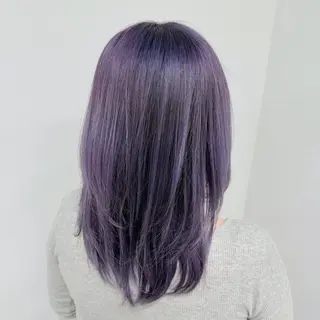 ミディアム カラー 古沢 みづきのヘアスタイル