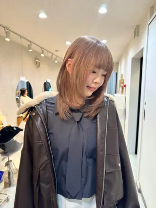 ミディアム カラー コイデ リュウセイのヘアスタイル