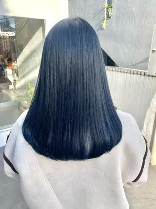 セミロング カラー ハイトーン×似合わせ 🌱中川慎之介のヘアスタイル