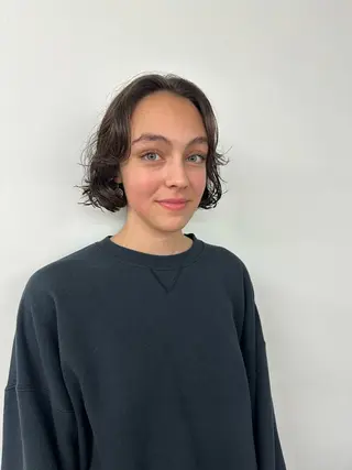 ショート カラー パーマ キッズ オトナヘア🌸 harukaのヘアスタイル