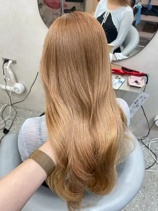 ロング カラー 新宿/韓国ヘア 中明度カラー/かやのヘアスタイル