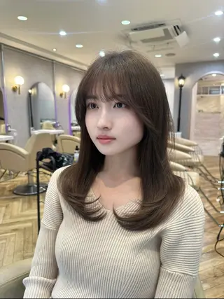 セミロング 💫銀座/レイヤーカ ット髪質改善/RYUのヘアスタイル