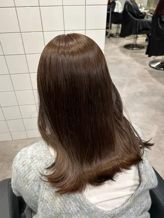 ミディアム カラー 愛結 暖色カラー🎀🩰のヘアスタイル