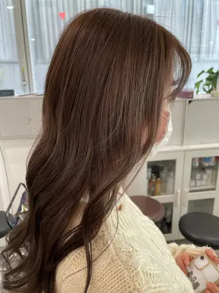 ロング カラー 京都美容師 塩のヘアスタイル