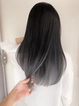 セミロング カラー ヘアアレンジ 【公式】amble luxe池袋東口🩷のヘアスタイル