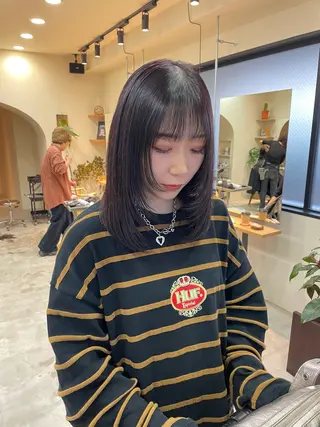 ミディアム mizu🐾 hair braceのヘアスタイル