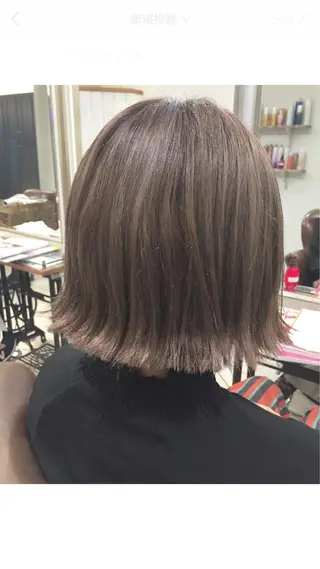 ショート ミディアム 透明感・艶カラー/ 坂田友梨奈のヘアスタイル