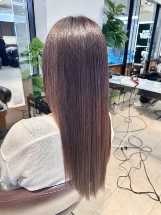 ロング TAYA大阪上本町所属・十場【髪質改善】 【ダブルカラー】のヘアスタイル