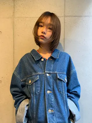 ショート カラー 似合わせウルフ/ レイヤー/山本祐輔のヘアスタイル