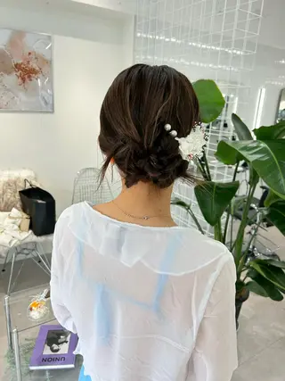 ロング 卒業式ヘアセット🎀 ヘアアレンジのヘアスタイル