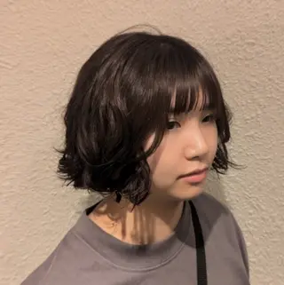 ショート 髪質改善/お呼ば れヘア/透明感カラーのヘアスタイル