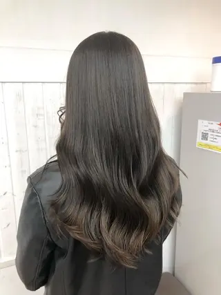 ロング カラー ヘアアレンジ JURI🤎 ワンカールレイヤーのヘアスタイル