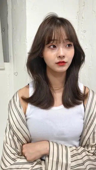 カラー AO所属・RISAKO 艶髪モテヘア🎀府中のヘアスタイル