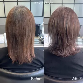 ミディアム カラー DX SHARE SALON所属・matka白髪ぼかし 大人ヘア/KEIKOのヘアスタイル