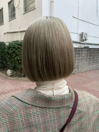 ショート カラー ヘアアレンジ 酸性縮毛矯正 梅田茶屋町 Juriのヘアスタイル