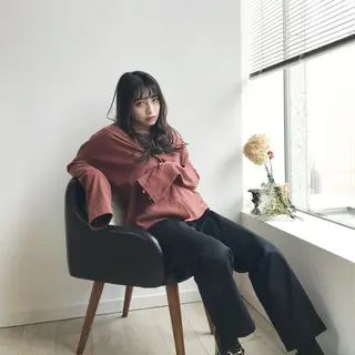 ロング カラー パーマ 大人可愛いHair ❤︎Ayakoのヘアスタイル