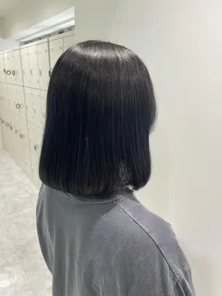 ミディアム カラー Ella所属・nana【艶髪】/ レイヤー/縮毛矯正のヘアスタイル