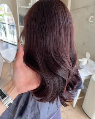 ミディアム カラー 清水 柊人のヘアスタイル